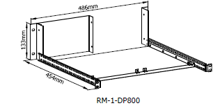 RIGOL RM-1-DP800 - комплект для монтажа в 19-дюймовую стойку