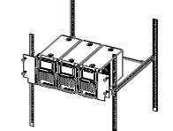 RM-3-DP700 – комплект крепежа 3-х корпусов RIGOL DP700 в стойку 19”