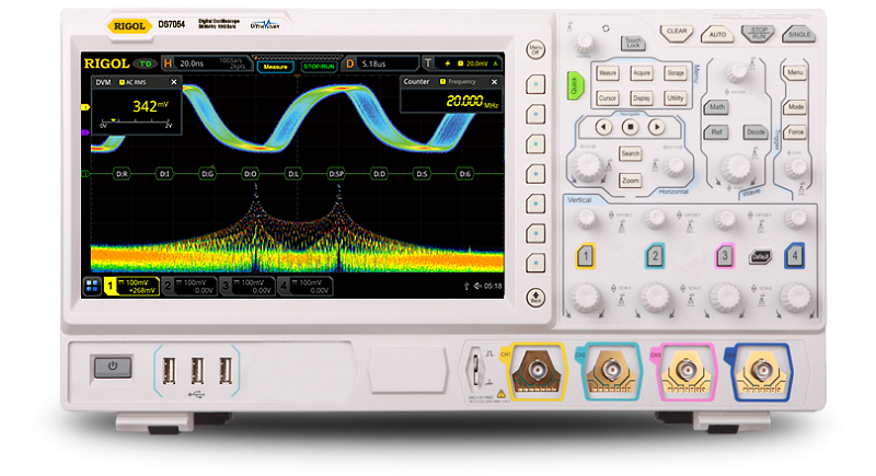 RIGOL MSO7034 цифровой осциллограф смешанных сигналов