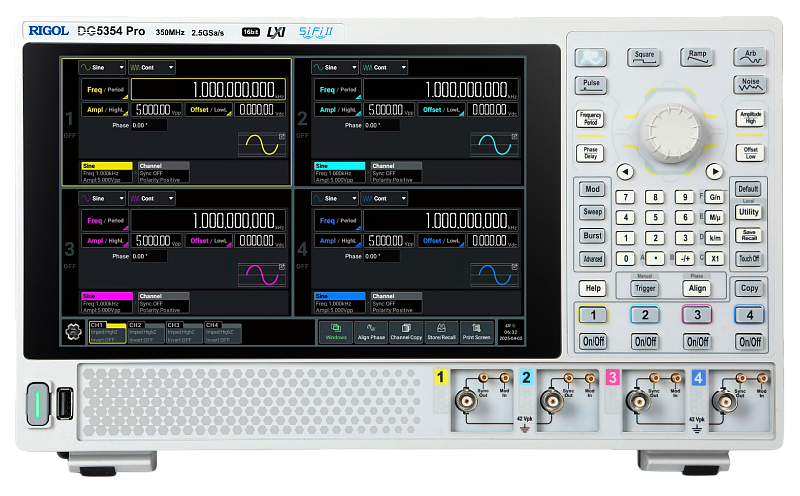 RIGOL DG5354 Pro — генератор сигналов произвольной формы