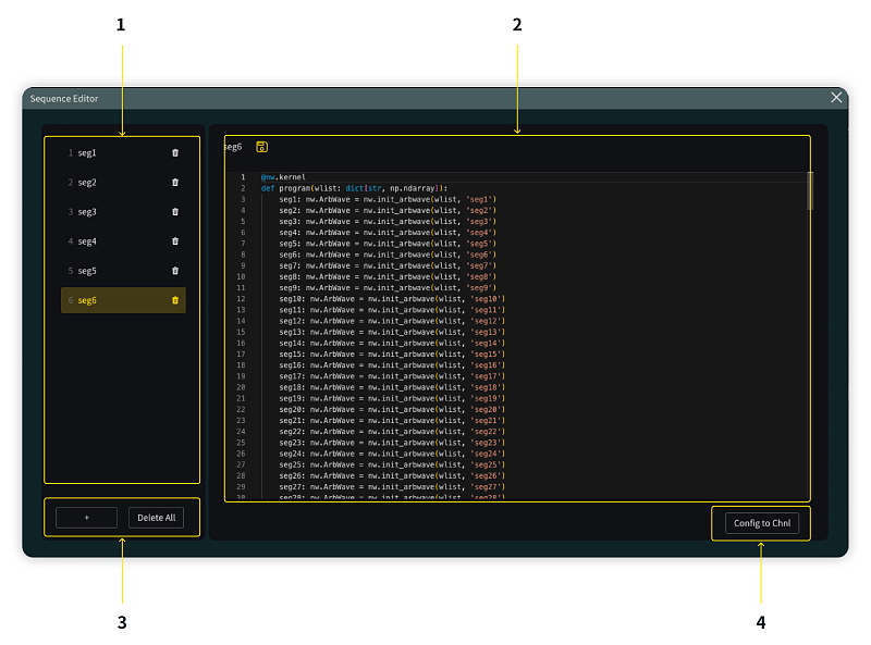 SUA8000-SQ - опция создания расширенных последовательностей генератора AWG для SUA8000
