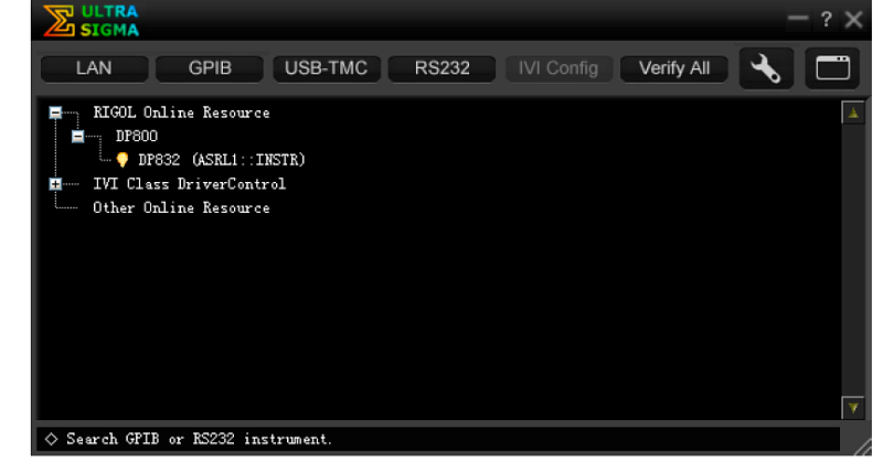 RIGOL INTERFACE-DP800 - программная опция  коммуникационных интерфейсов RS232, LAN (LXI)