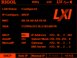 RIGOL INTERFACE-DP800 - программная опция  коммуникационных интерфейсов RS232, LAN (LXI)