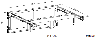 RIGOL RM-2-M300 - комплект для монтажа в 19-дюймовую стойку 