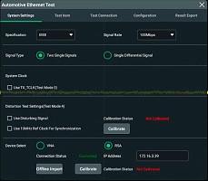 Rigol DS70000-AENETC-тестирование устройств на соответствие требованиям стандартов Automotive Ethernet 100М/1000М
