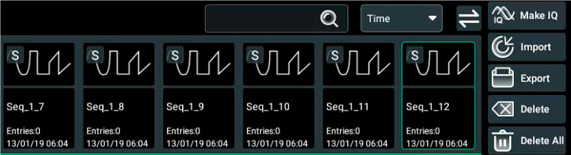 DG70000-SEQ - опция создания сценариев последовательностей сигналов и управления ими
