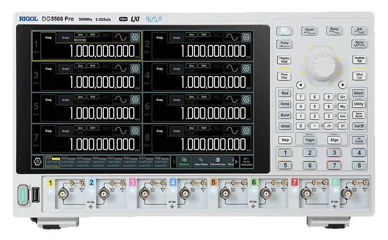 RIGOL DG5508 Pro — генератор сигналов произвольной формы