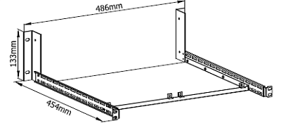 RM-2-DP800 - комплект для монтажа в 19-дюймовую стойку